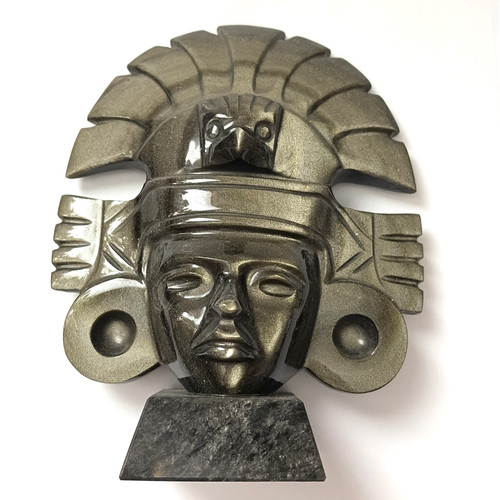 Vintage golden obsidian - obsidian, carved